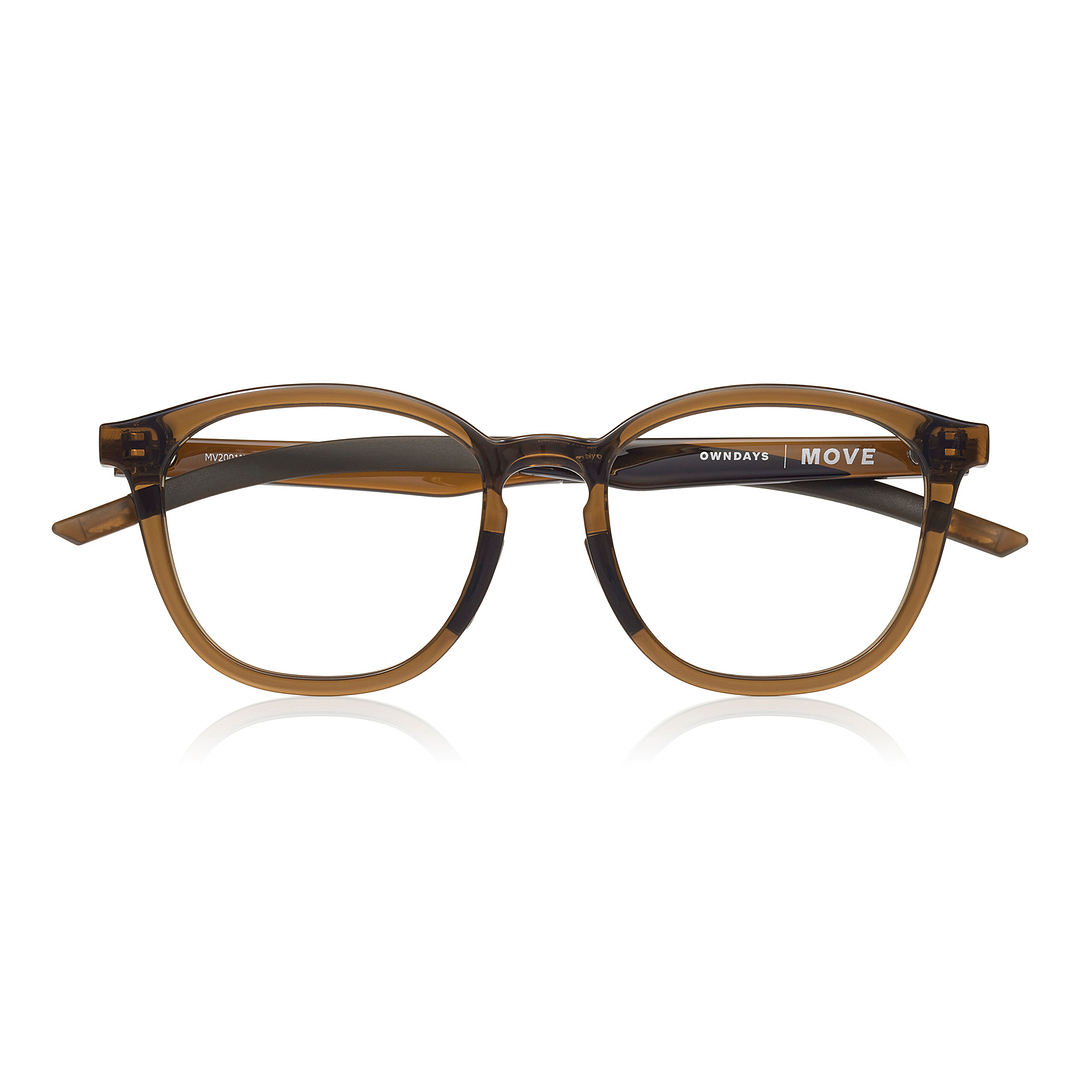 OWNDAYS | MOVE Clear Brown Full Rim Wellington right side